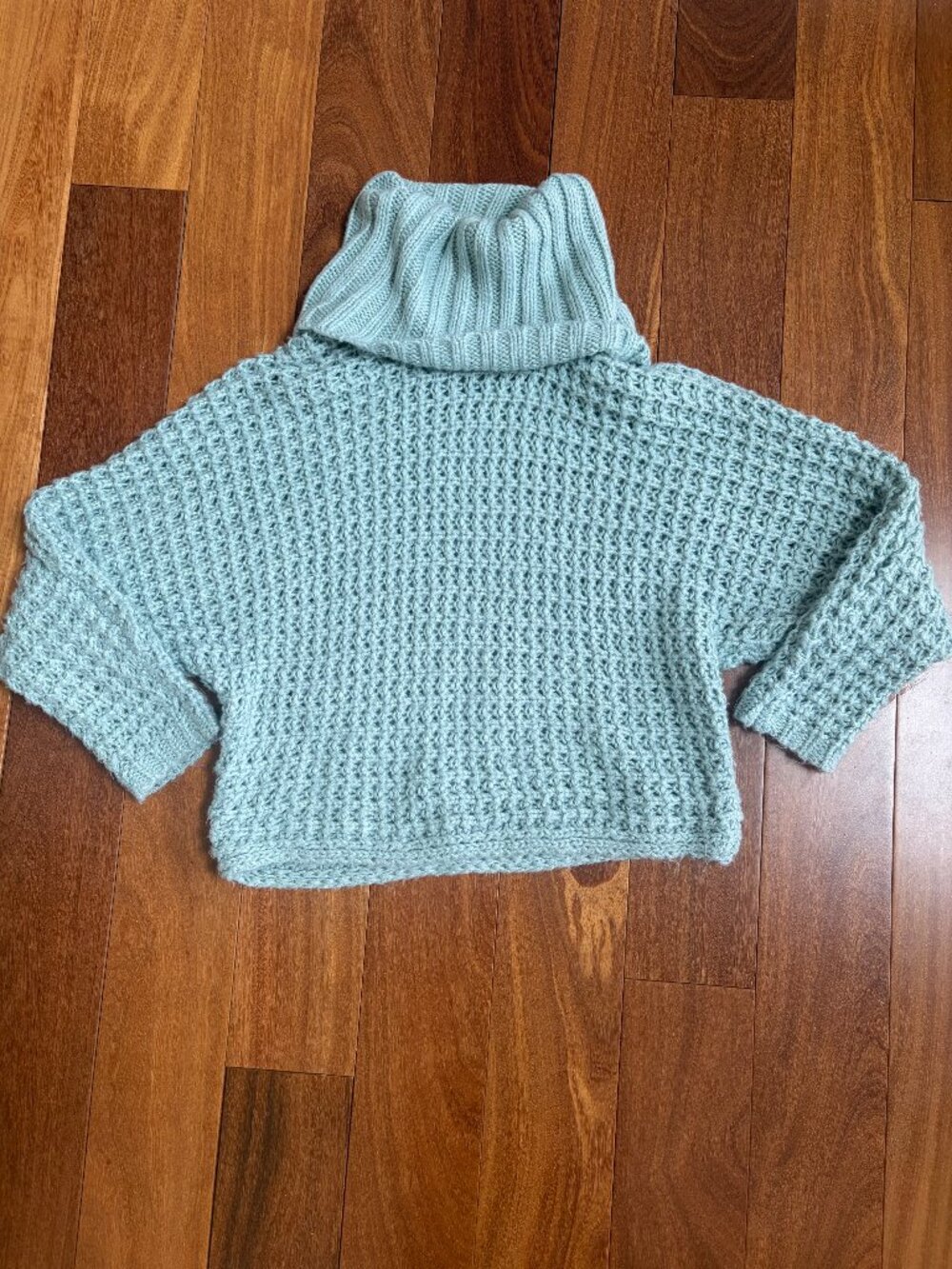 Express Open knit chunky cowl neck dolman sweater